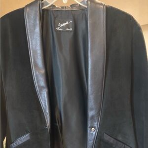 Stampedr Women's Black Suede with Leather trim Jacket